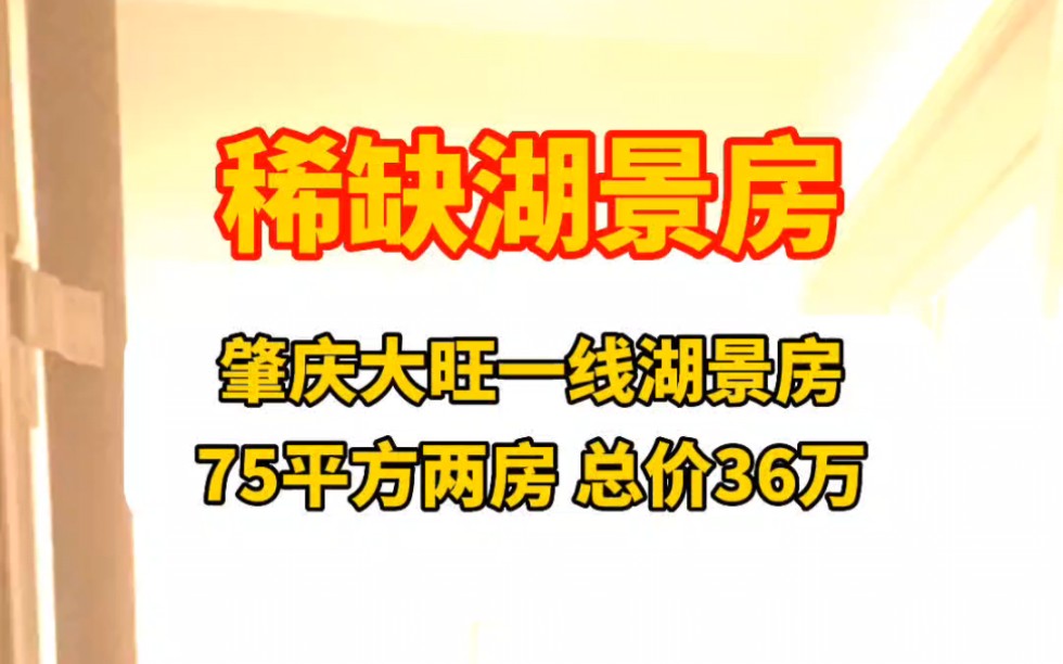 肇庆大旺保利梦想城,保利珑湾花园,75平方,一线湖景房,单价4800带装修 #肇庆买房 #佛山买房 #广州哔哩哔哩bilibili