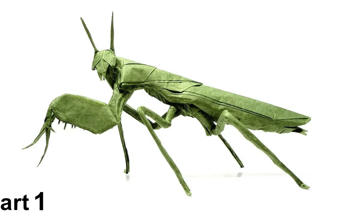 【mariano zavala】螳螂折纸教程origami boxer mantis tutorial