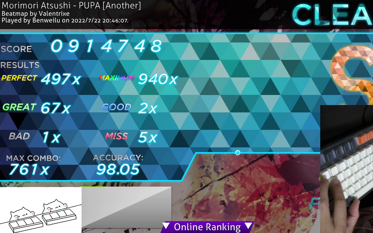 m 4k-刷四星 pupa 4.36* 91w 98.05%_音遊熱門視頻