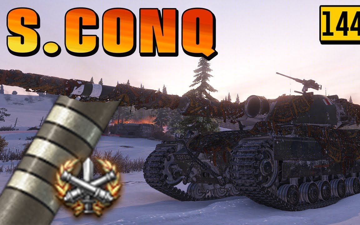 坦克世界worldoftanks英系超征superconqueror万伤七杀10402输出第四