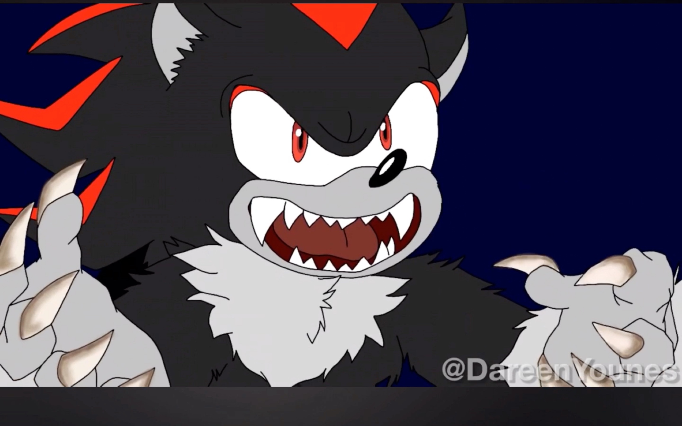 [生肉]shadow turns into a werehog