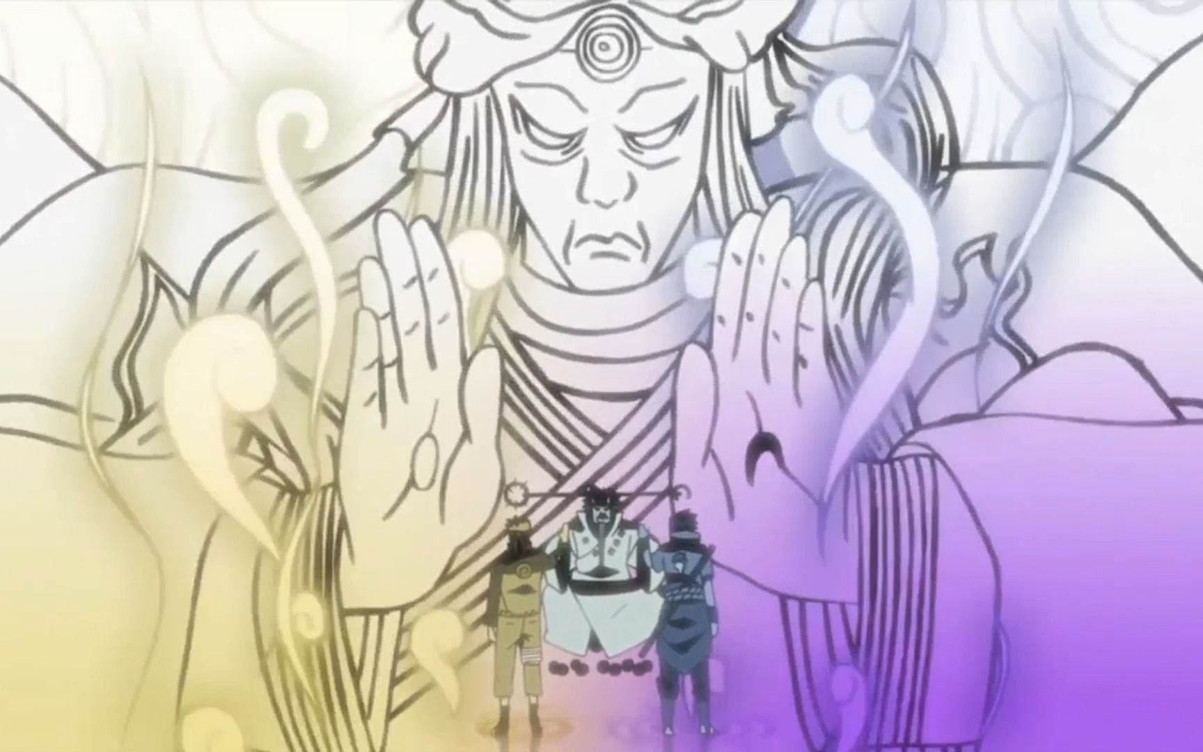 忍界大战的终结!鸣佐大战六道斑与辉夜以及鸣佐终结谷大战!