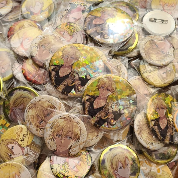 IDOLiSH7 白い Nagi Rokuya PinBack button アイドリッシュセブン 六弥ナギ 缶バッジ 大正ロマン