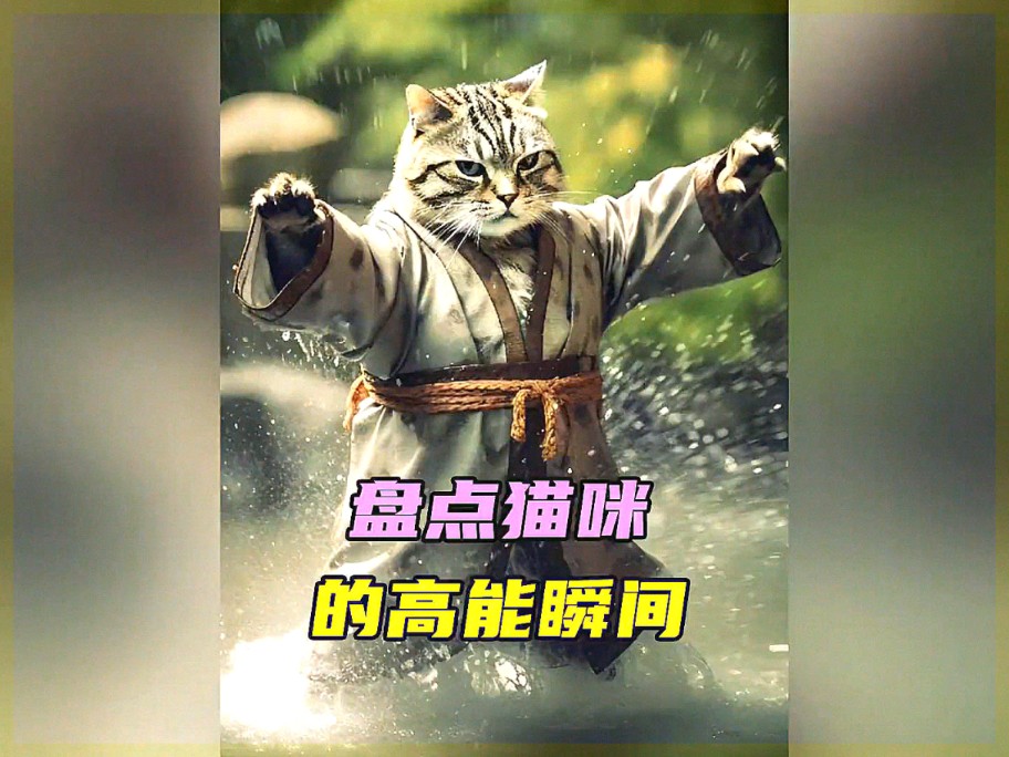 猫咪捕猎的高能瞬间,超级精彩哔哩哔哩bilibili