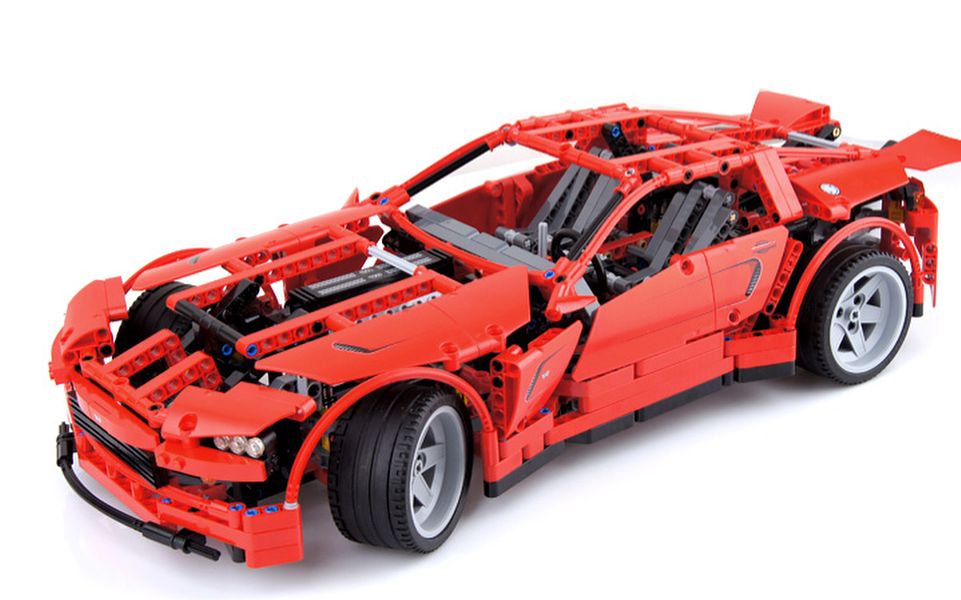 乐高lego 8070 科技机械组 超级跑车 2011速拼评测