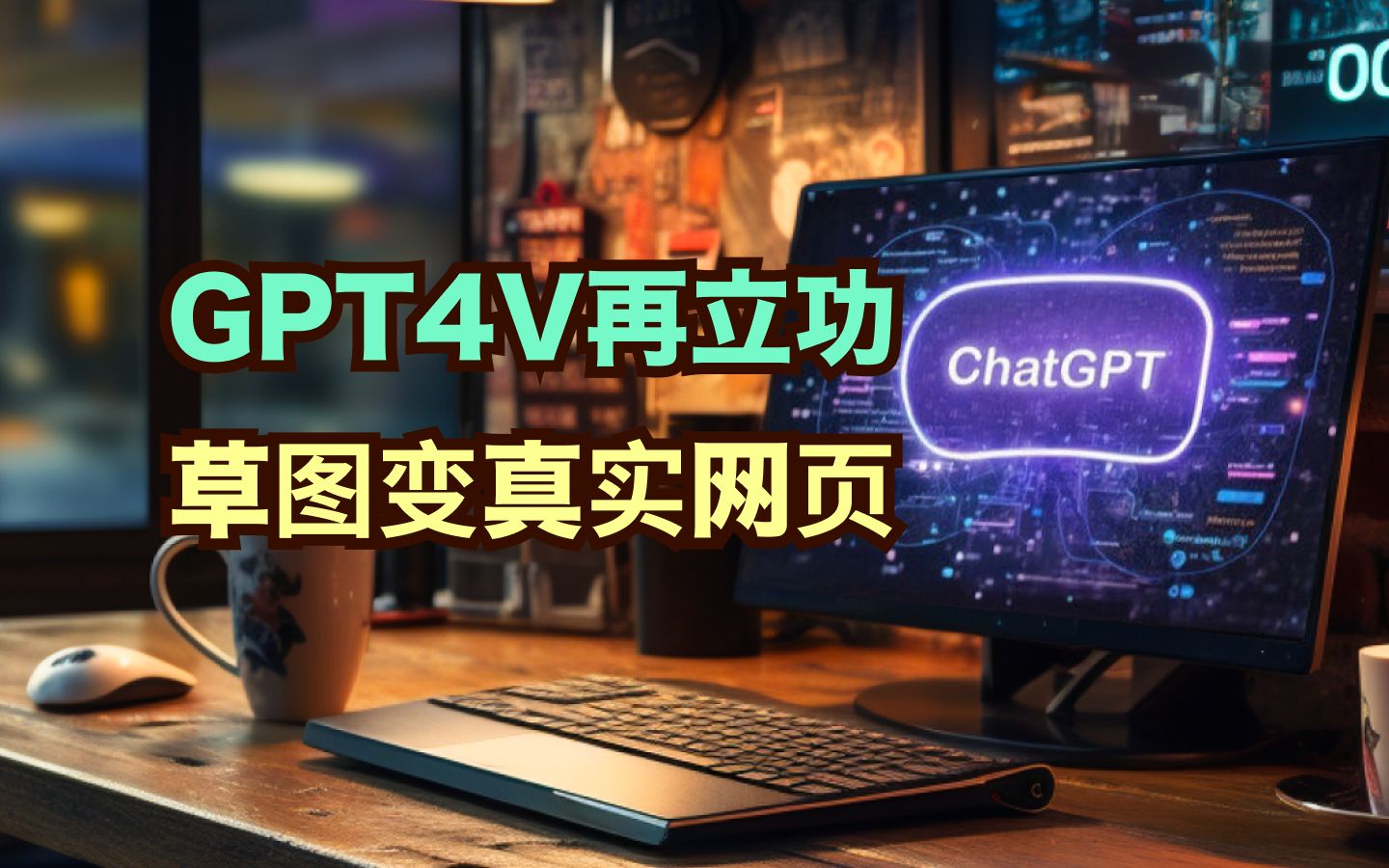 GPT4V这回动真格了!线框图变Tailwind网页哔哩哔哩bilibili