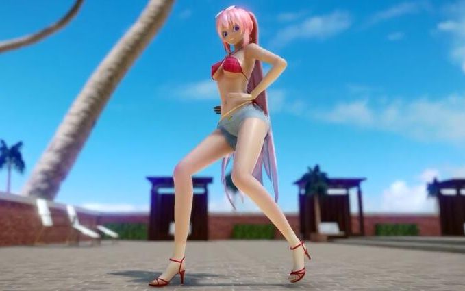 [图]MMD - 身材高挑的巡音 Lips Are Movin - Luka (HD)