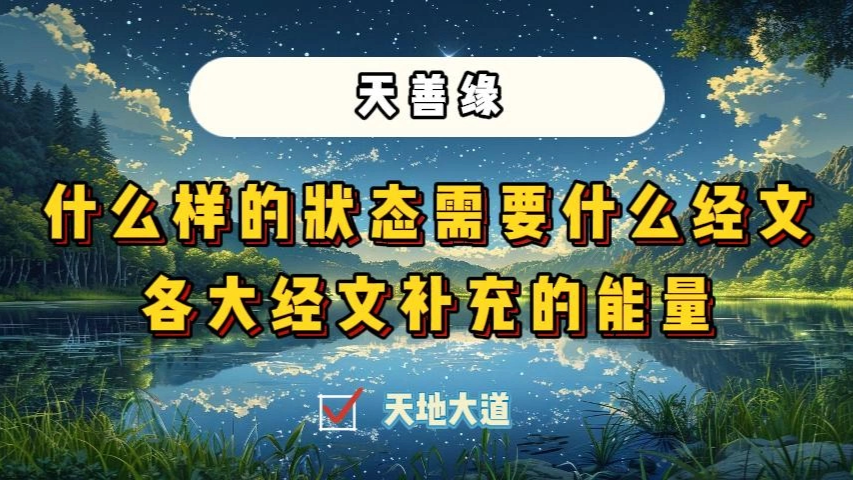 不同经文有什么作用?为什么要念? | 天善缘 | 寒山雪哔哩哔哩bilibili