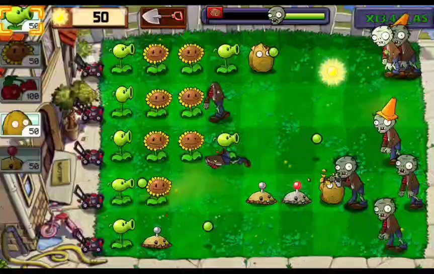 植物大战僵尸手机最难版本1-6通关流程