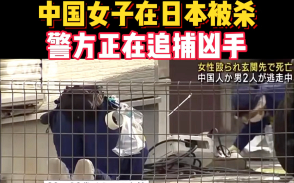 中国女子在日本被杀 警方正在追捕凶手
