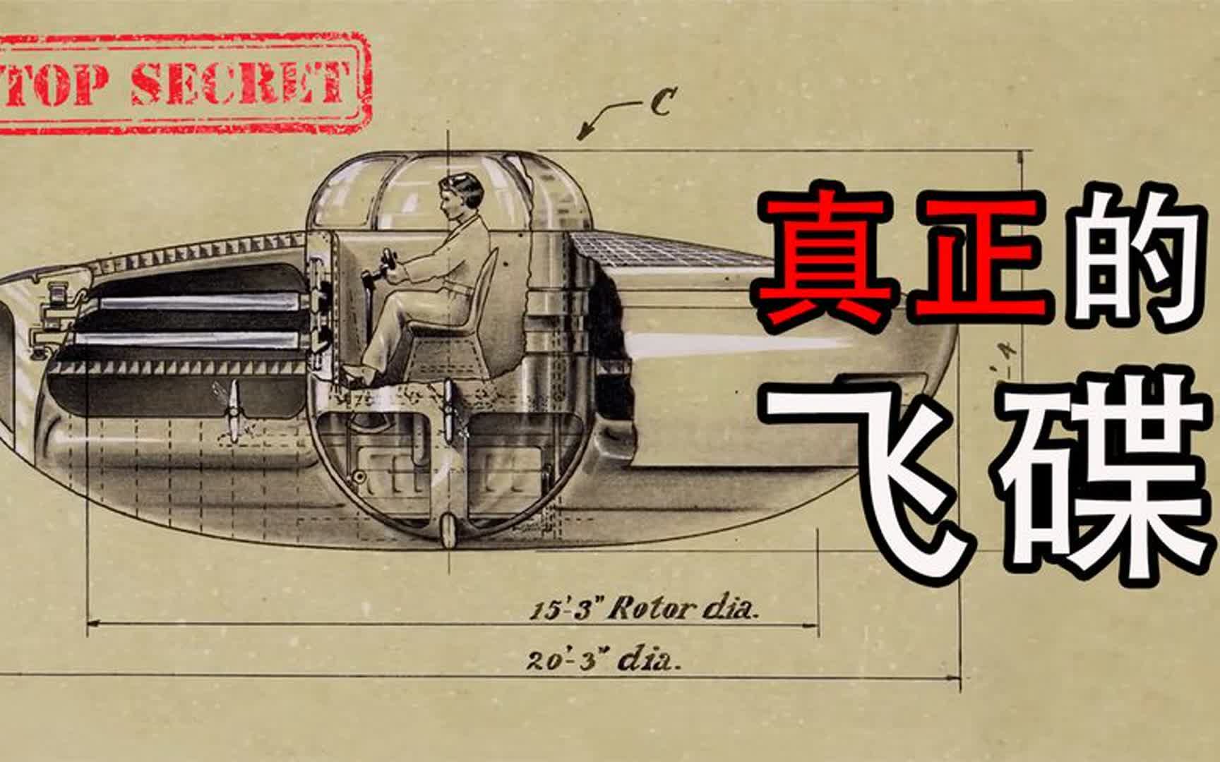 50年代的最高机密,揭秘纳粹的秘密武器,世界上第一架飞碟!哔哩哔哩bilibili