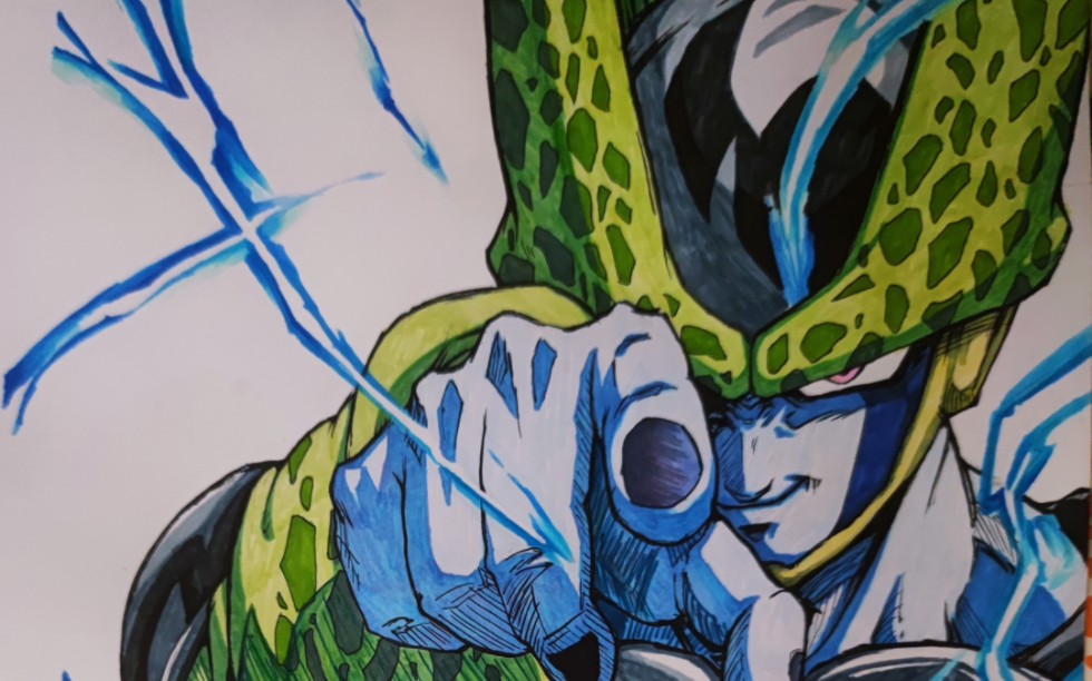 【手绘】龙珠z闪电沙鲁