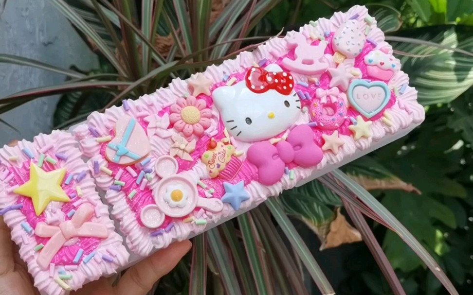 hellokitty奶油胶文具盒diy教程哔哩哔哩bilibili