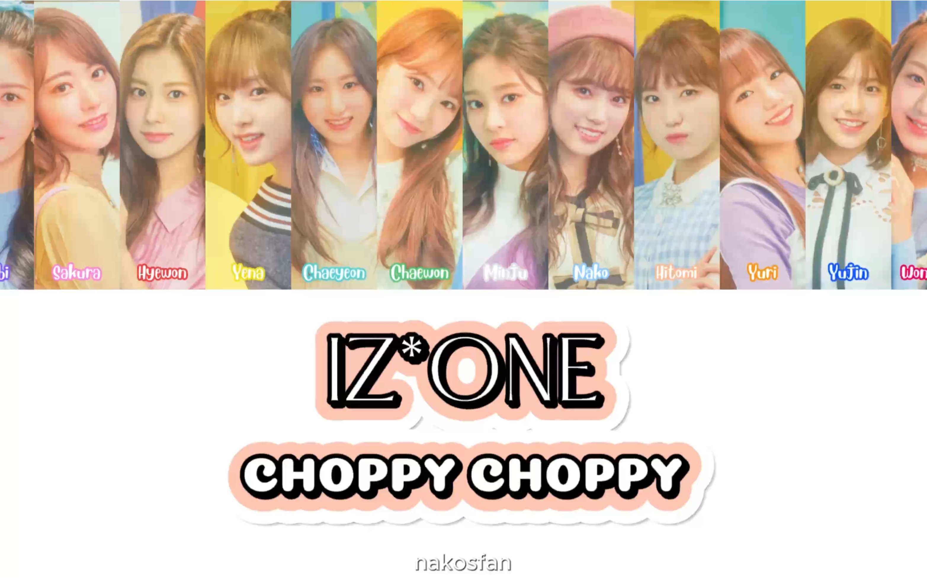 【AI COVER】IZ*ONE  Choppy Choppy(原唱:Produce101日本版)哔哩哔哩bilibili