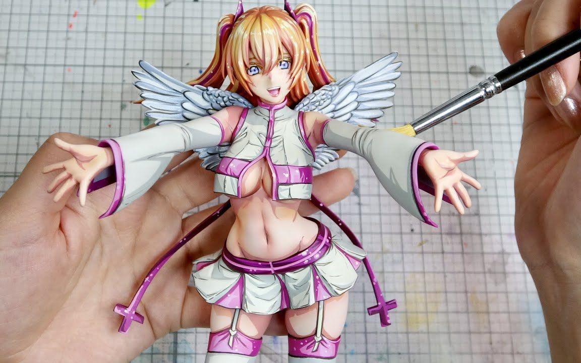 [图]【笔涂】《2.5次元的诱惑》莉莉艾露手办2D涂装 | 作者：フィギュア筆塗りChannel【MAマン】