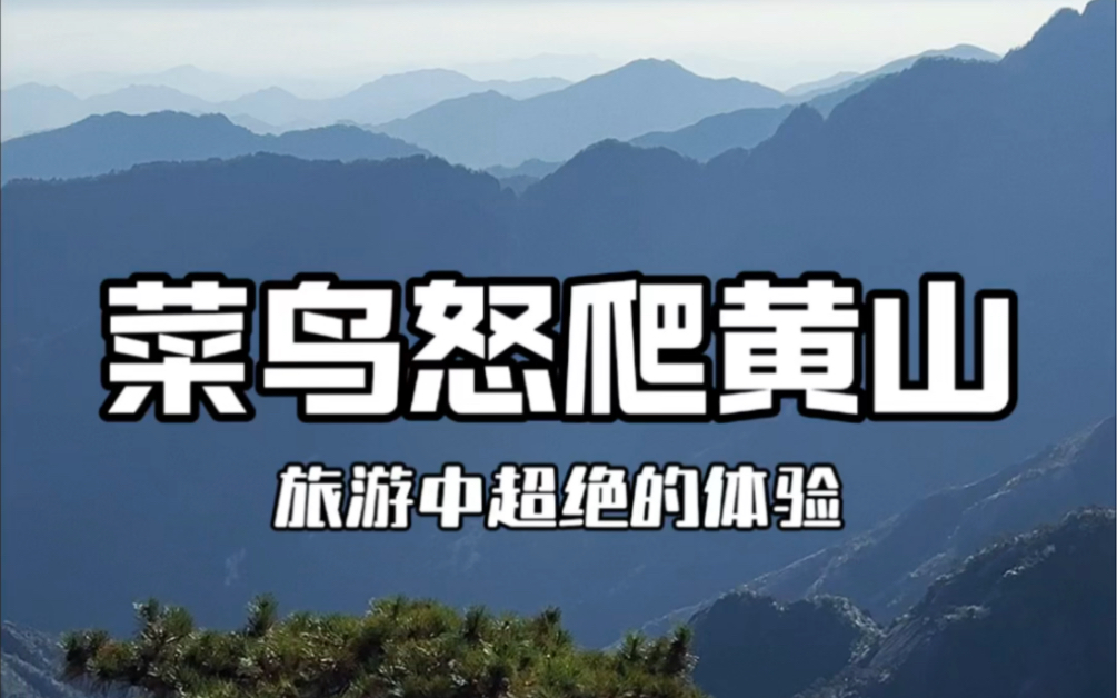 从来不运动的人爬黄山是一种什么样的体验?这回彻底舒服了#爬黄山 #旅行攻略 #旅行vlog #黄山 #旅行的意义哔哩哔哩bilibili