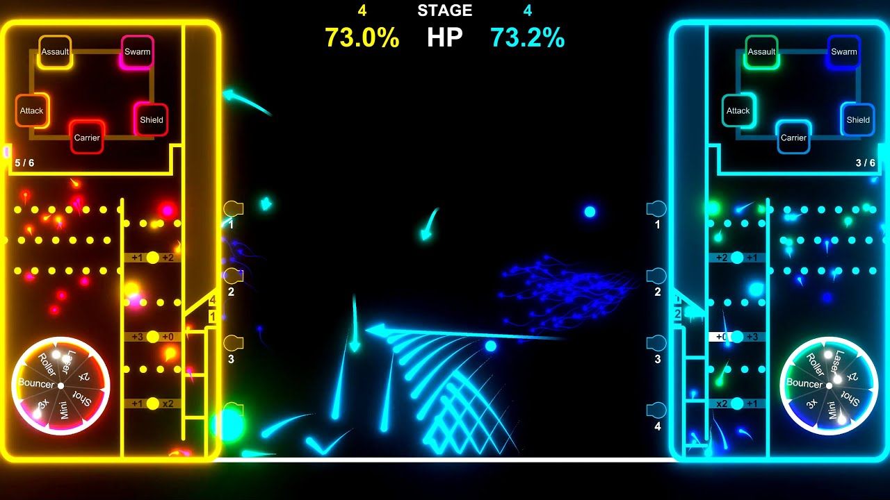 夜中霓虹 | 冷暖色球球对决 [Marbles Battle/4K]单机游戏热门视频