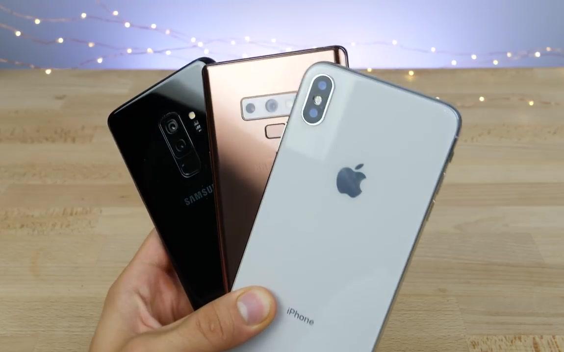 iPhone Xs Max vs Samsung Galaxy Note 9 & S9 Plus!哔哩哔哩bilibili