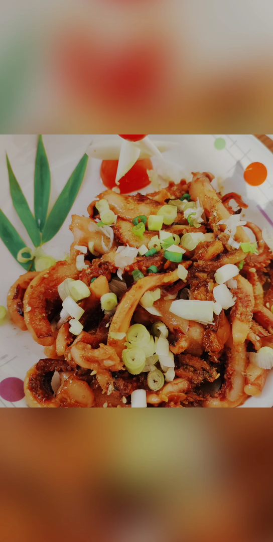 蒜蓉鱿鱼须 铁板鱿鱼 参上.