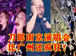 Скачать видео: 刀郎南京演唱会比广州还疯狂！场外歌迷比场内还热闹！树上的挂票都比枪占了