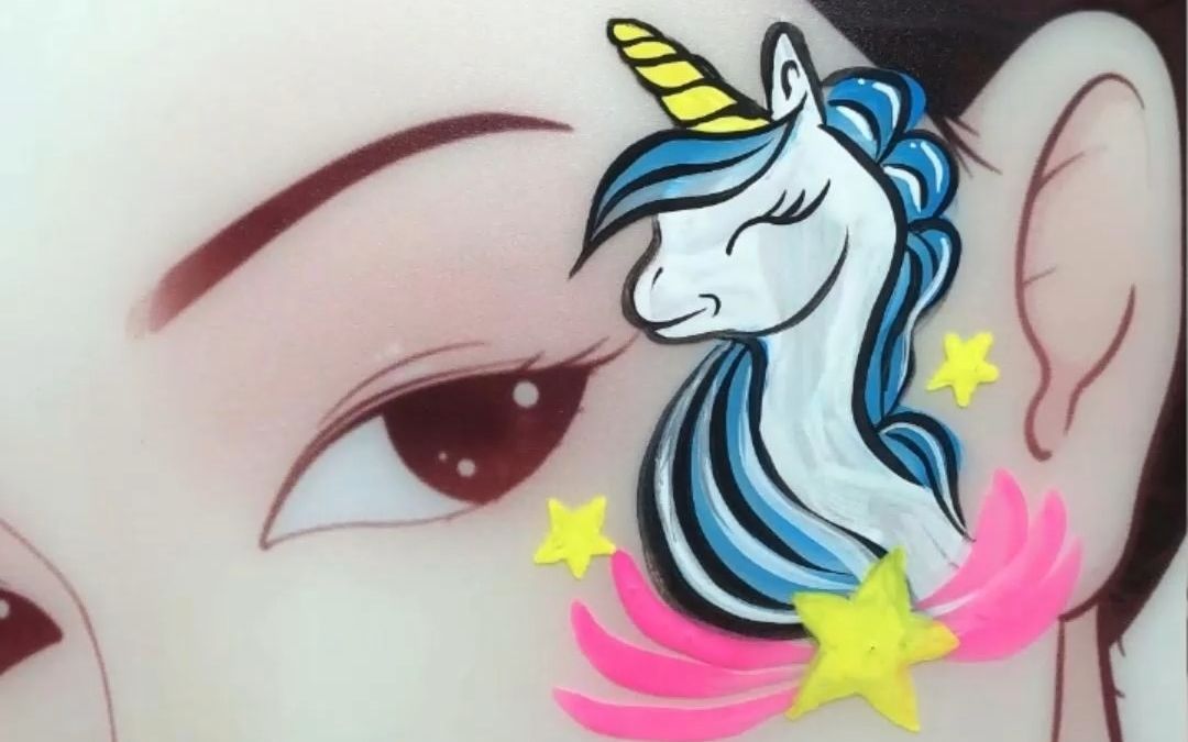 儿童面部小马宝莉彩绘教程