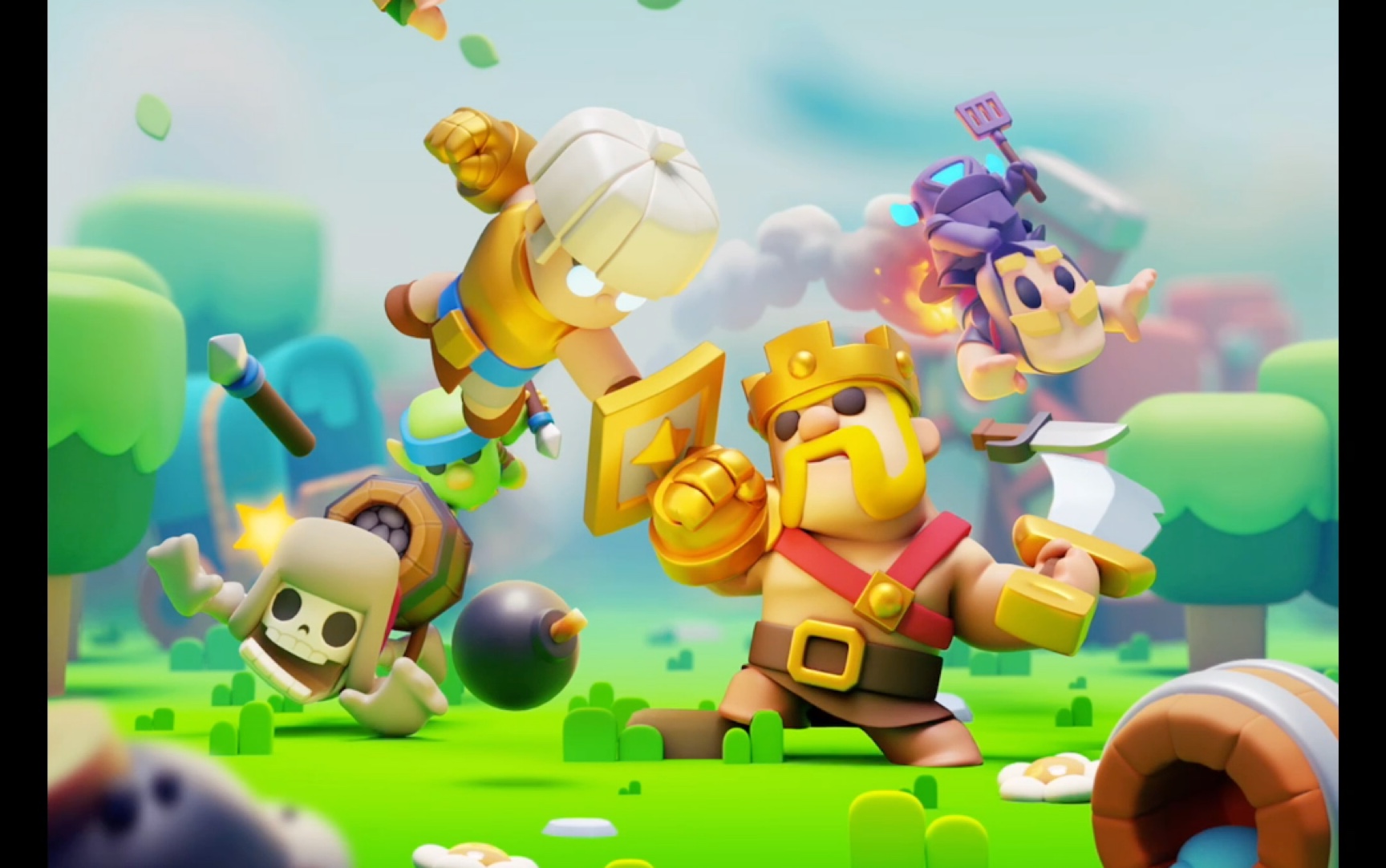 游戏|《皇室奇兵》弓箭女皇卡组试玩(2月多的时候拍的)