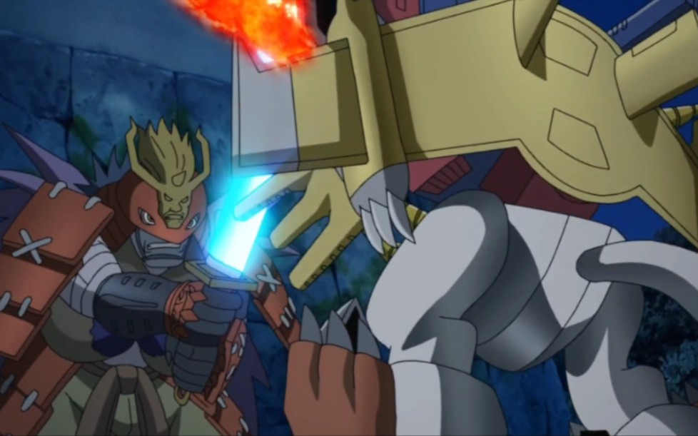 加鲁哥兽&高吼兽x5&劲霸安哥拉兽vs武士兽!数码宝贝幽灵游戏