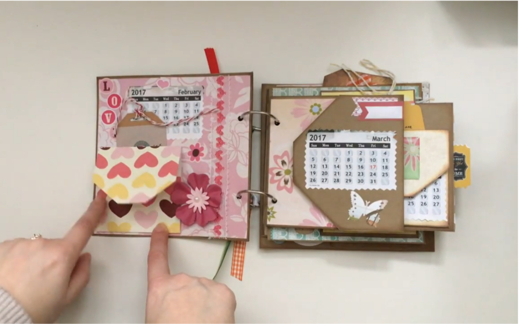 【日历】制作拼贴复古junkjournal台历教程|Desktop calendar handmade Jen Of Eve Designs Januray哔哩哔哩bilibili