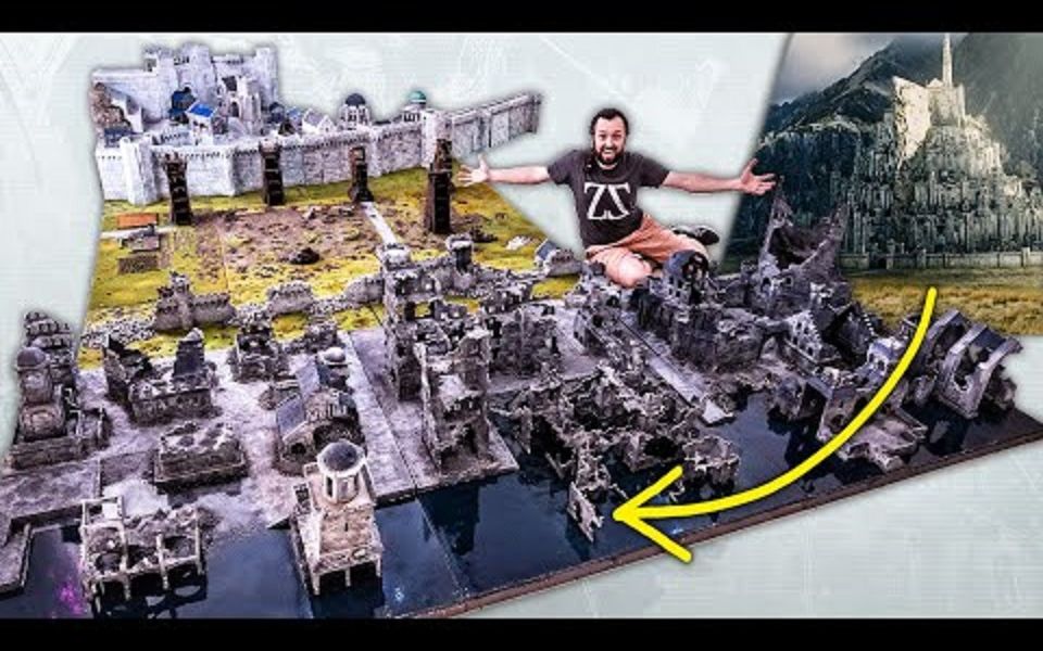 [图][桌游] 油管史上最大大大大大场景! MINAS TIRITH Lord of the Rings Warhammer Scenery( Zorpazorp )