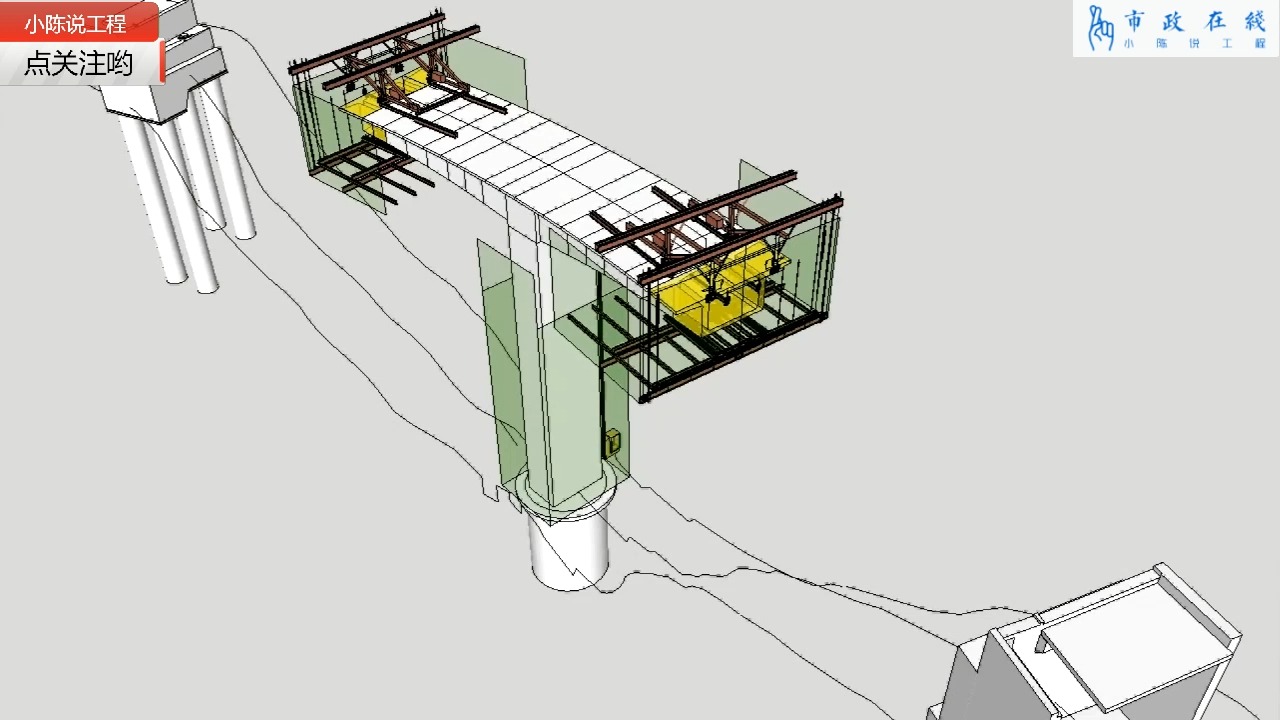 动画为你演示预应力混凝土桥梁施工过程,形象易懂!哔哩哔哩bilibili