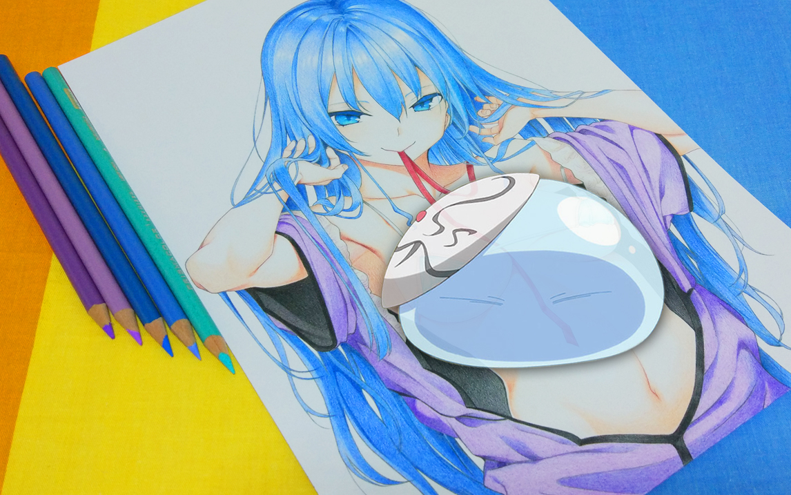 【mayi彩铅4】画个"史莱姆"能涨粉吗?