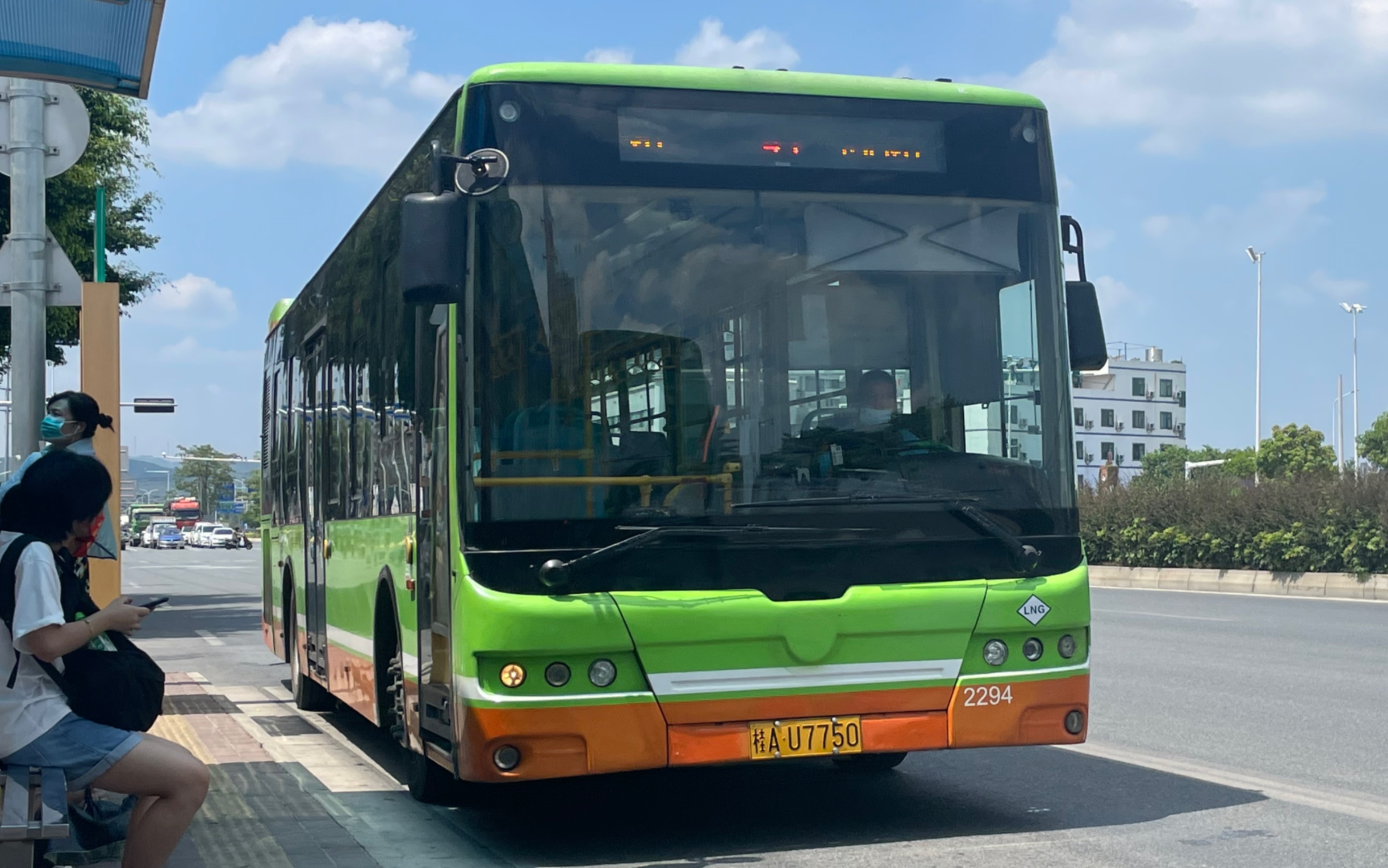 南宁公交pov41路安吉客运站玉洞站玉洞车场前挡视角延时拍摄