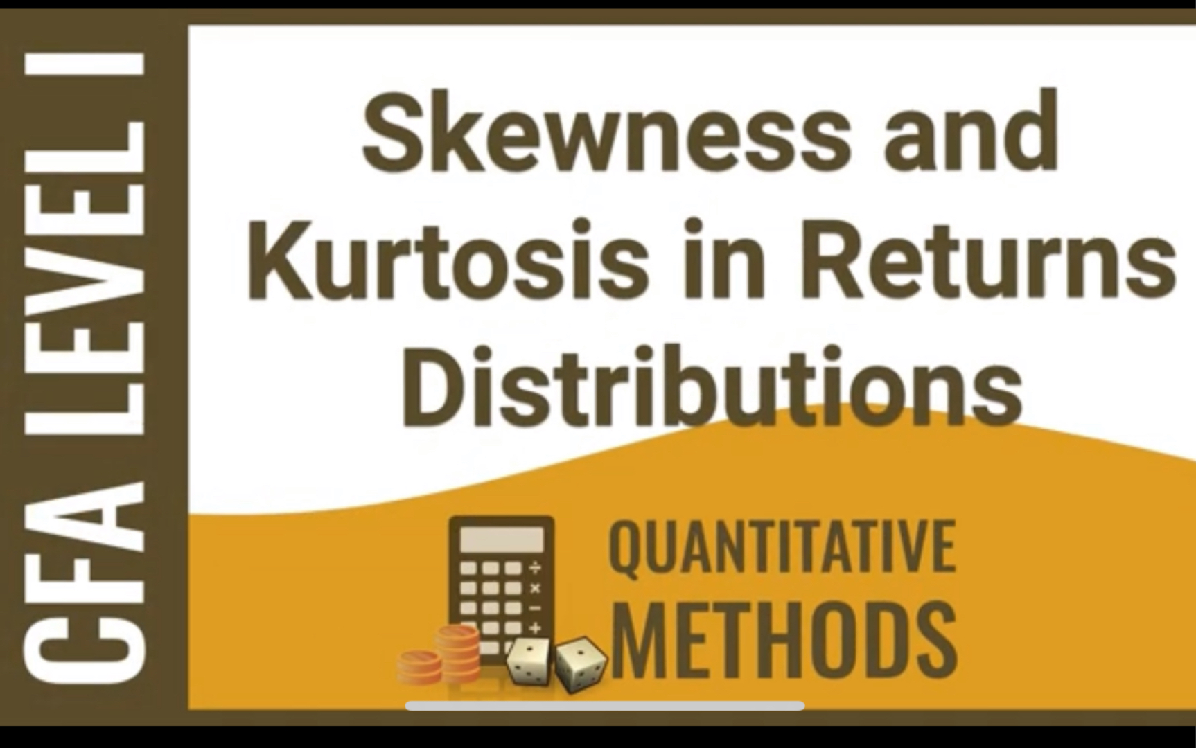 CFA Level I 重难点视觉学习 数量quant  skewness and kurtosis哔哩哔哩bilibili