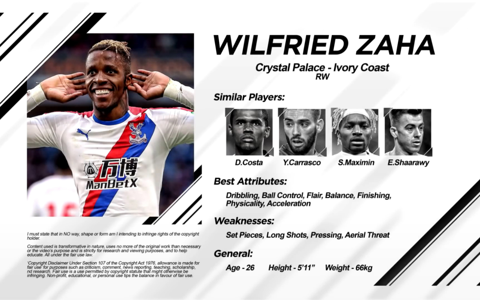 街球盘带风格球员系列·wilfried zaha_哔哩哔哩 (゜-゜)つロ 干杯