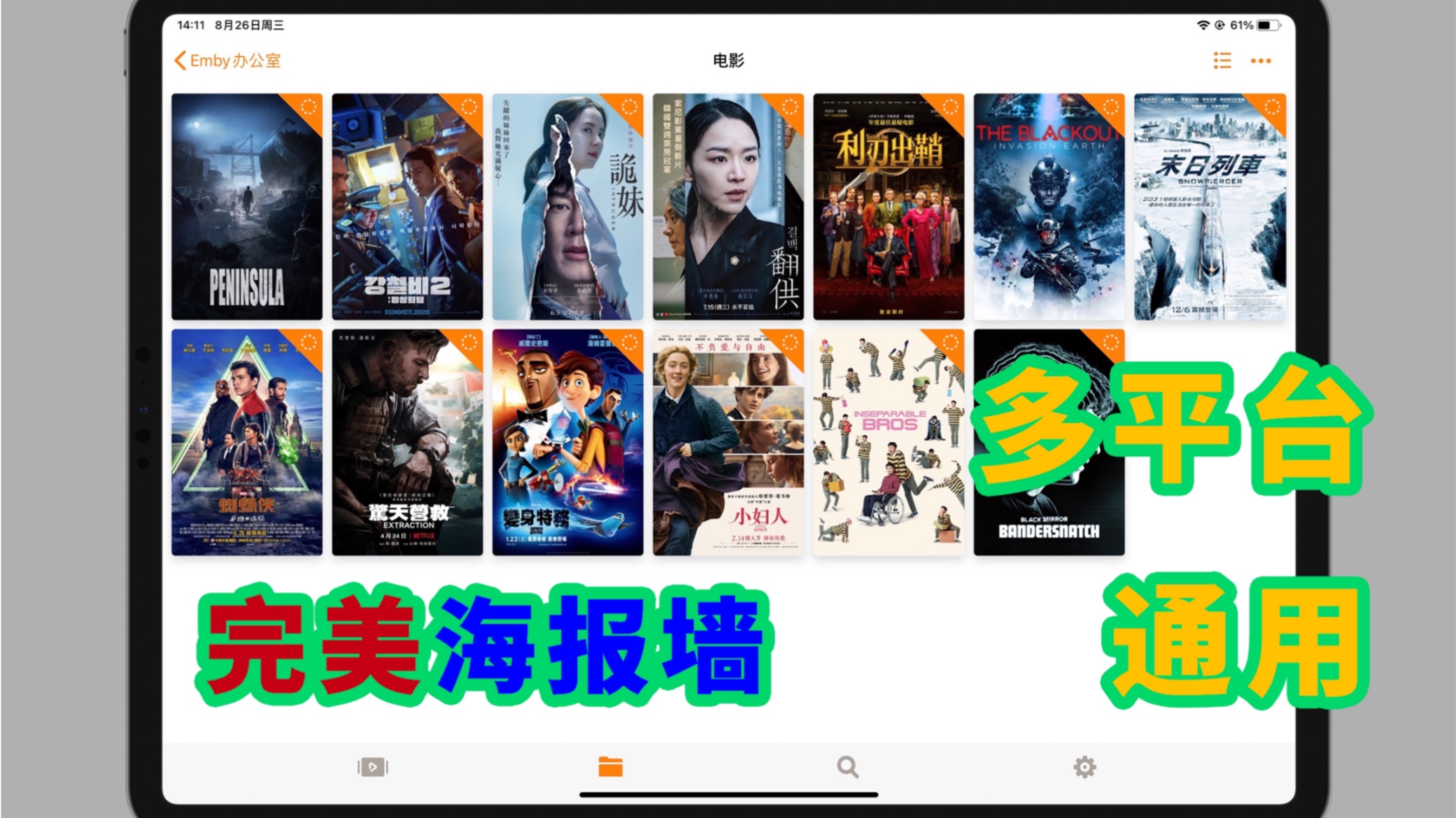 iPad infuse完美海报墙,多平台通用,观影新体验,局域网无敌!哔哩哔哩bilibili