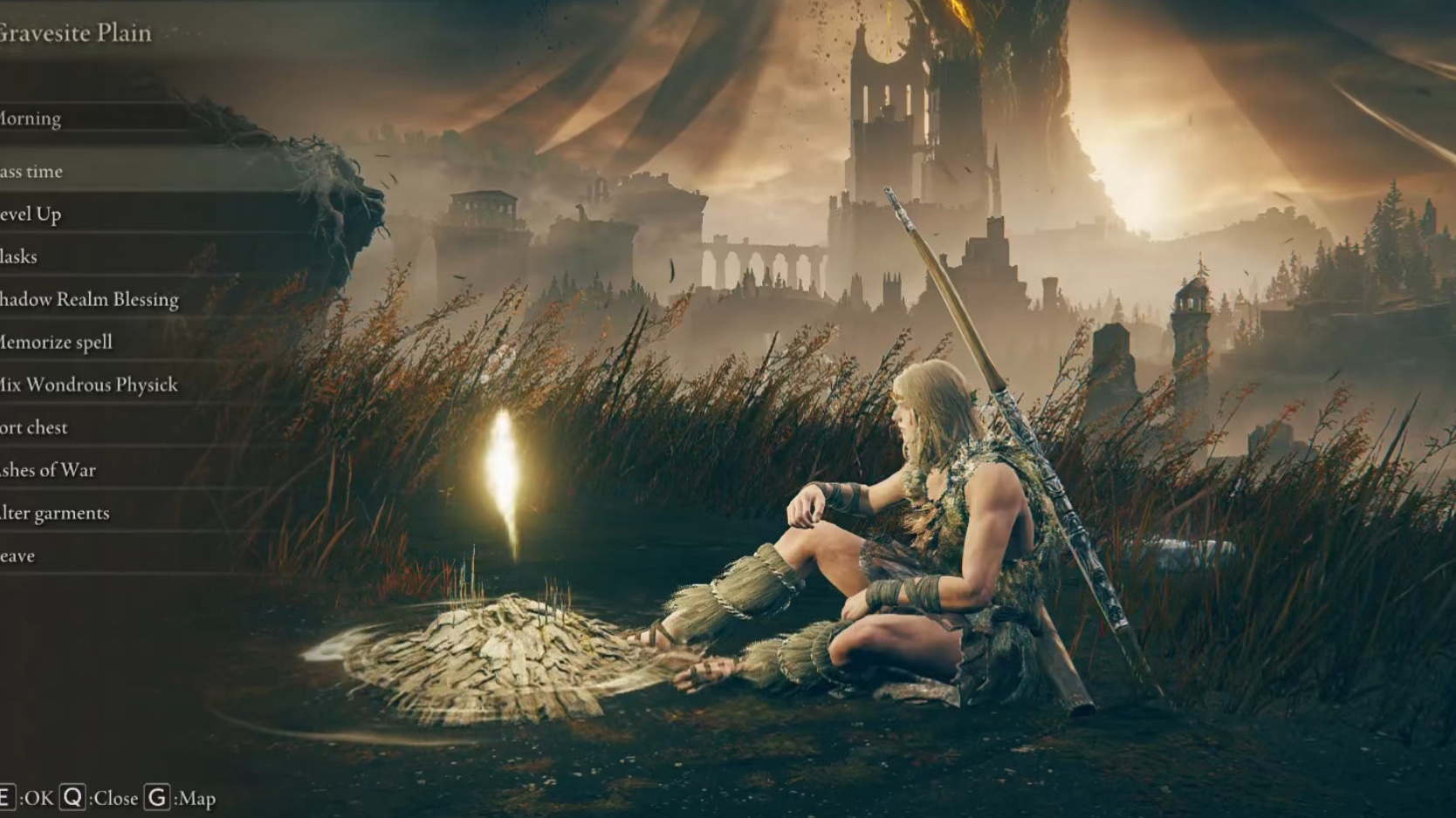 法环cosplay time: 在遗迹森林穿行的凯勒巩