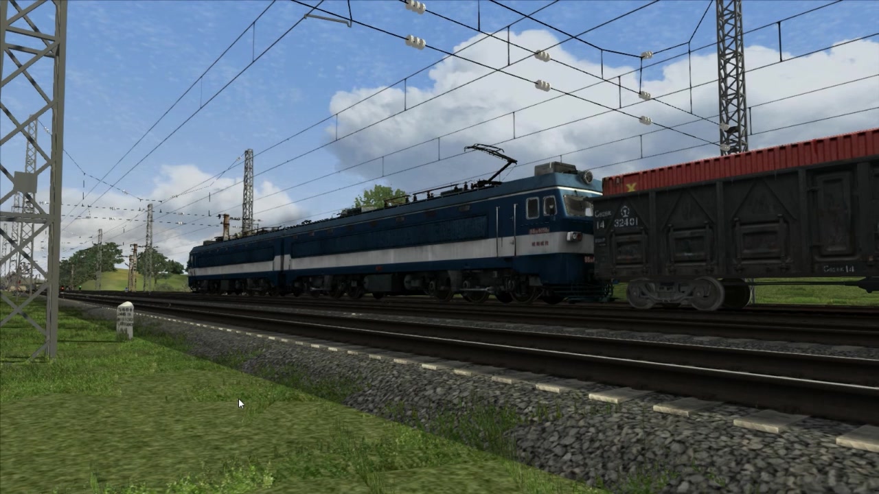 ts2018trainsimulator2018模拟火车ss3b型与ss1型电力机车测试