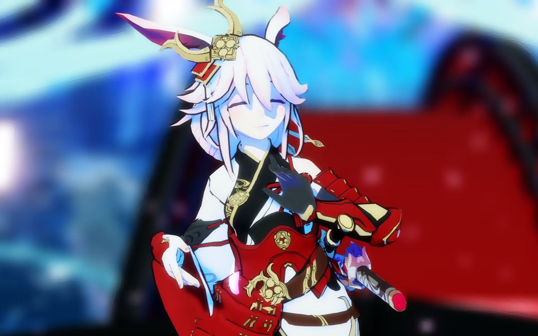 【桃花旗袍】2d新画风,八重樱小姐姐的桃花旗袍