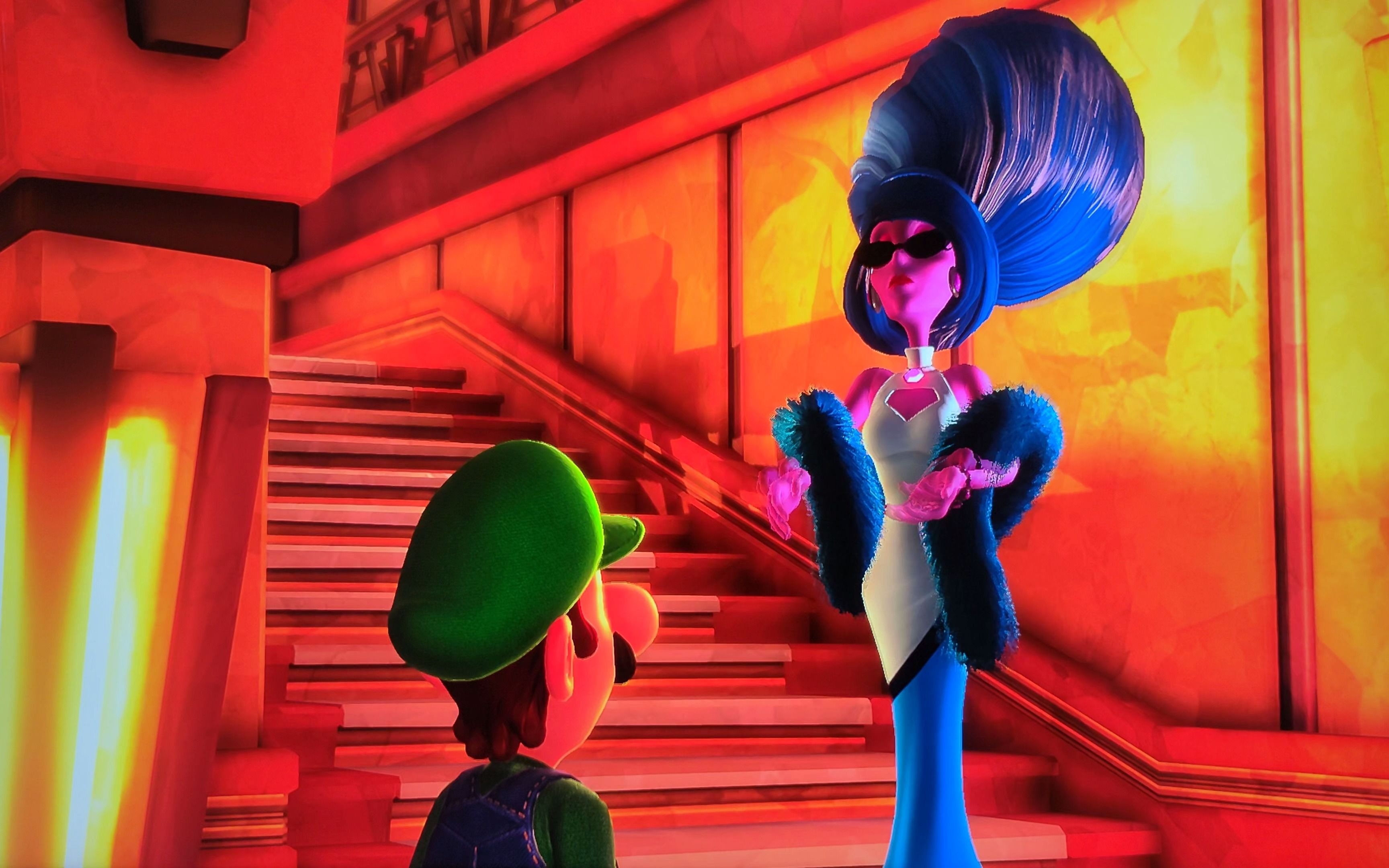 [4k摄像] 路易吉鬼屋3 故事模式序章 游戏玩法与画质展示 switch实机