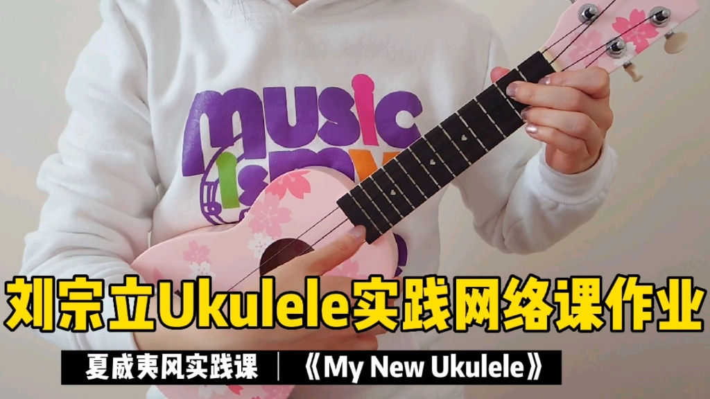 刘宗立Ukulele实践网络课作业夏威夷风实践课《My New Ukulele》by my old ukulele哔哩哔哩bilibili