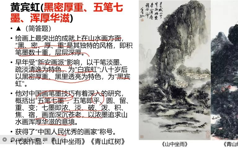 [图]考研美术——中国美术史——第六编 近现代美术：第一章 中国画艺术（三）