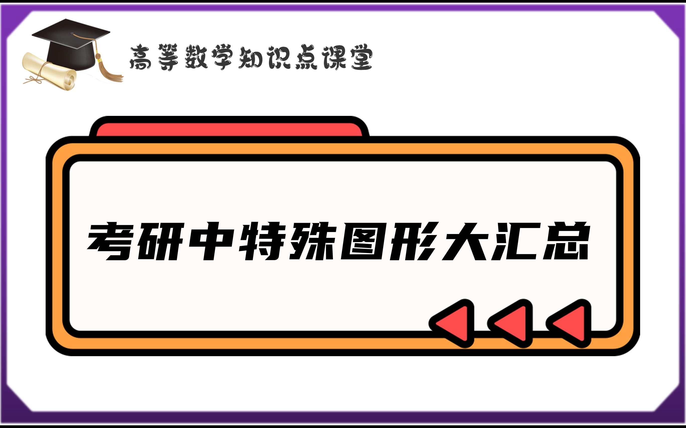 考研中特殊的图形汇总【表达式】【图形】【旋转体体积】【面积】【弧长】哔哩哔哩bilibili