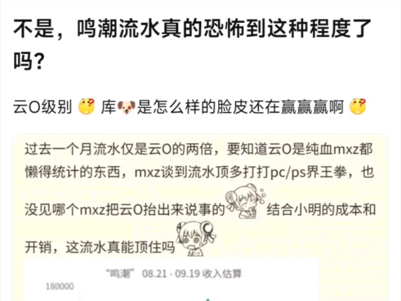 不是,鸣潮的流水真的恐怖到这种程度了吗?手机游戏热门视频