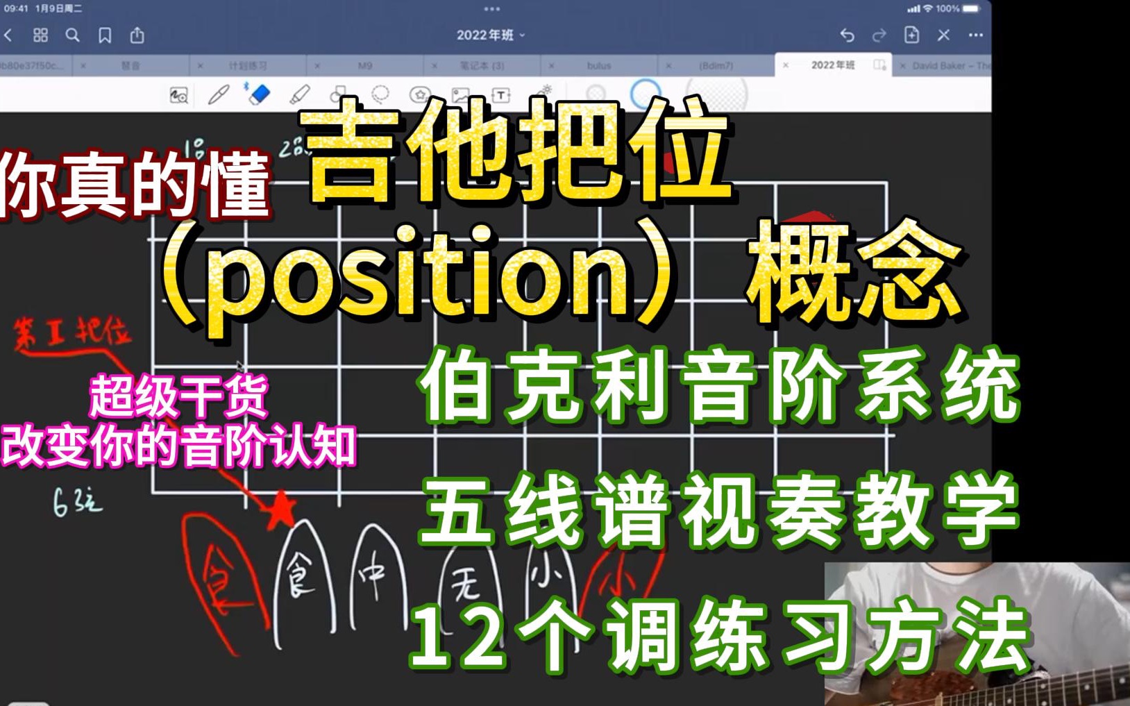 【巨干货】弹琴多年的你真的知道什么是“把位”吗?吉他五线谱固定调必修概念!哔哩哔哩bilibili