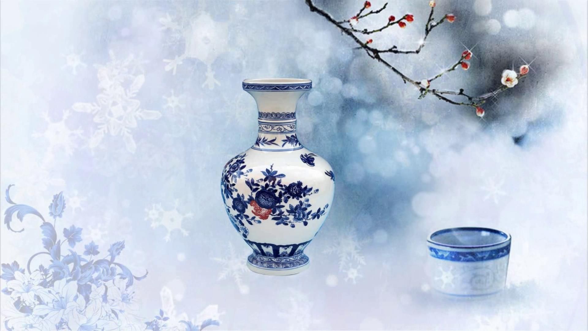 《青花瓷》舞台演出背景视频歌曲伴奏晚会节目大屏幕高清背景视频素材