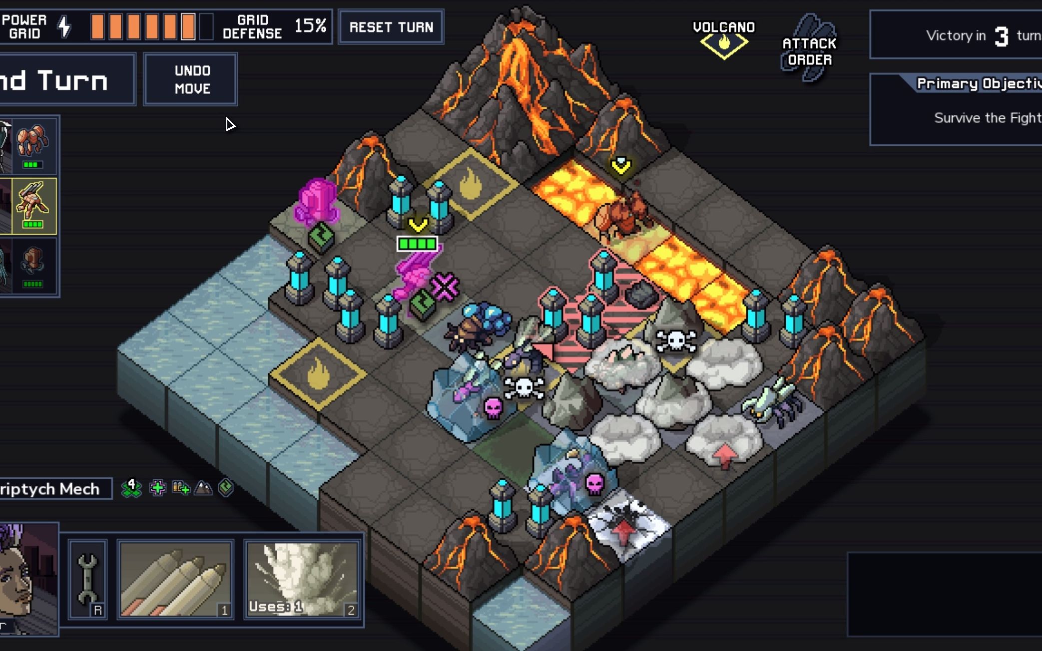 [图]【陷阵之志】Into the Breach 新机甲-灾变机甲实战演示！物理直伤重拳出击！