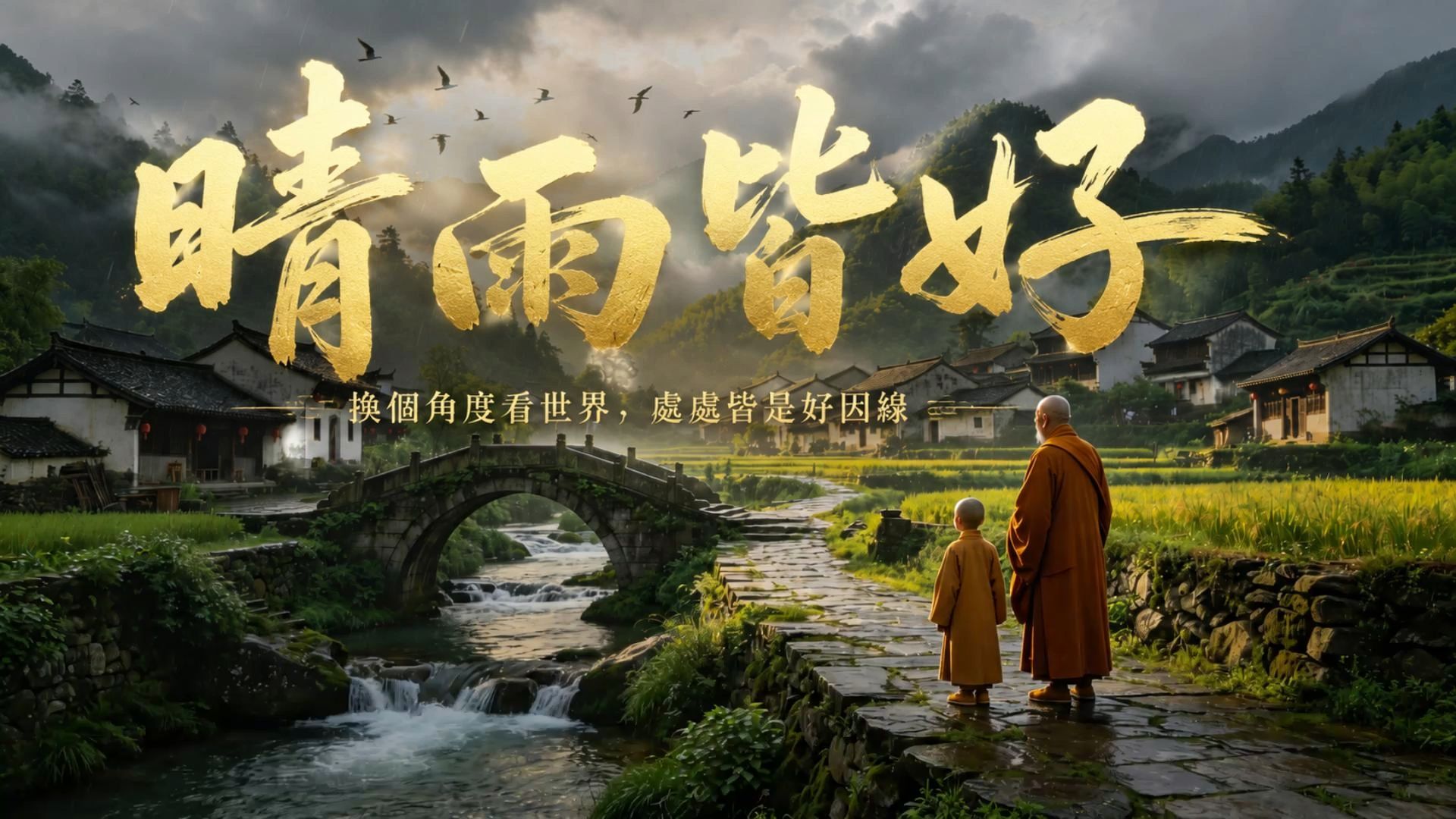 《晴雨皆好》｜她为两个女儿哭了半辈子，禅师一句话让她豁然开朗｜禅意故事歌曲