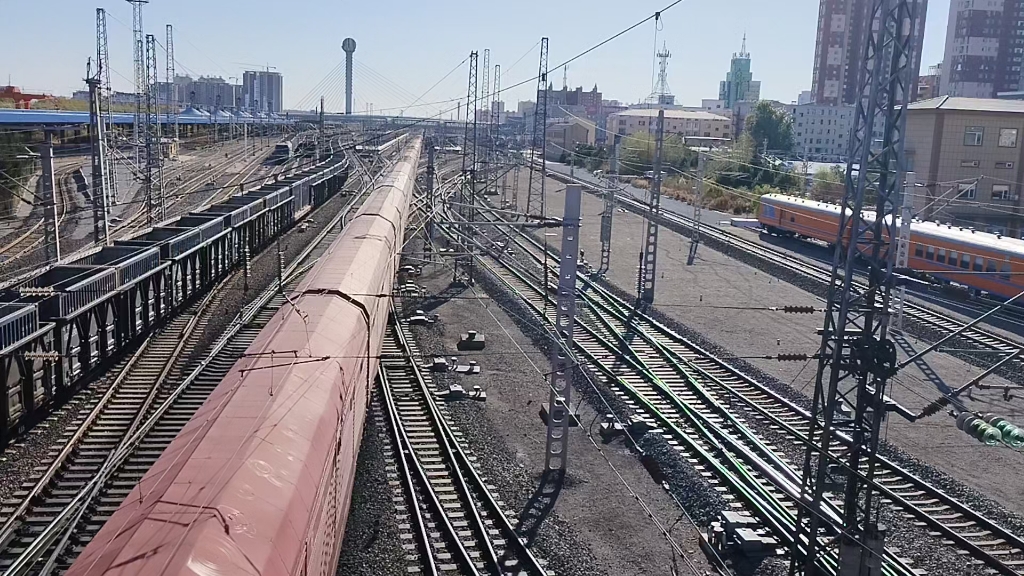 京哈铁路&平齐铁路&四梅铁路-十月末东北铁路枢纽四平,观货列南来北往