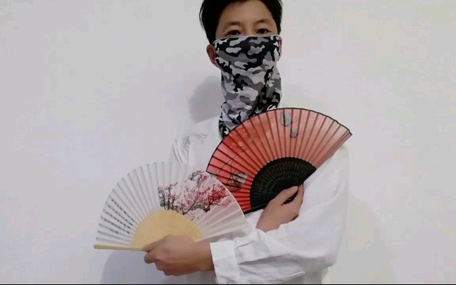 转扇子基础技巧折扇开扇第五种感觉还很优雅很帅气