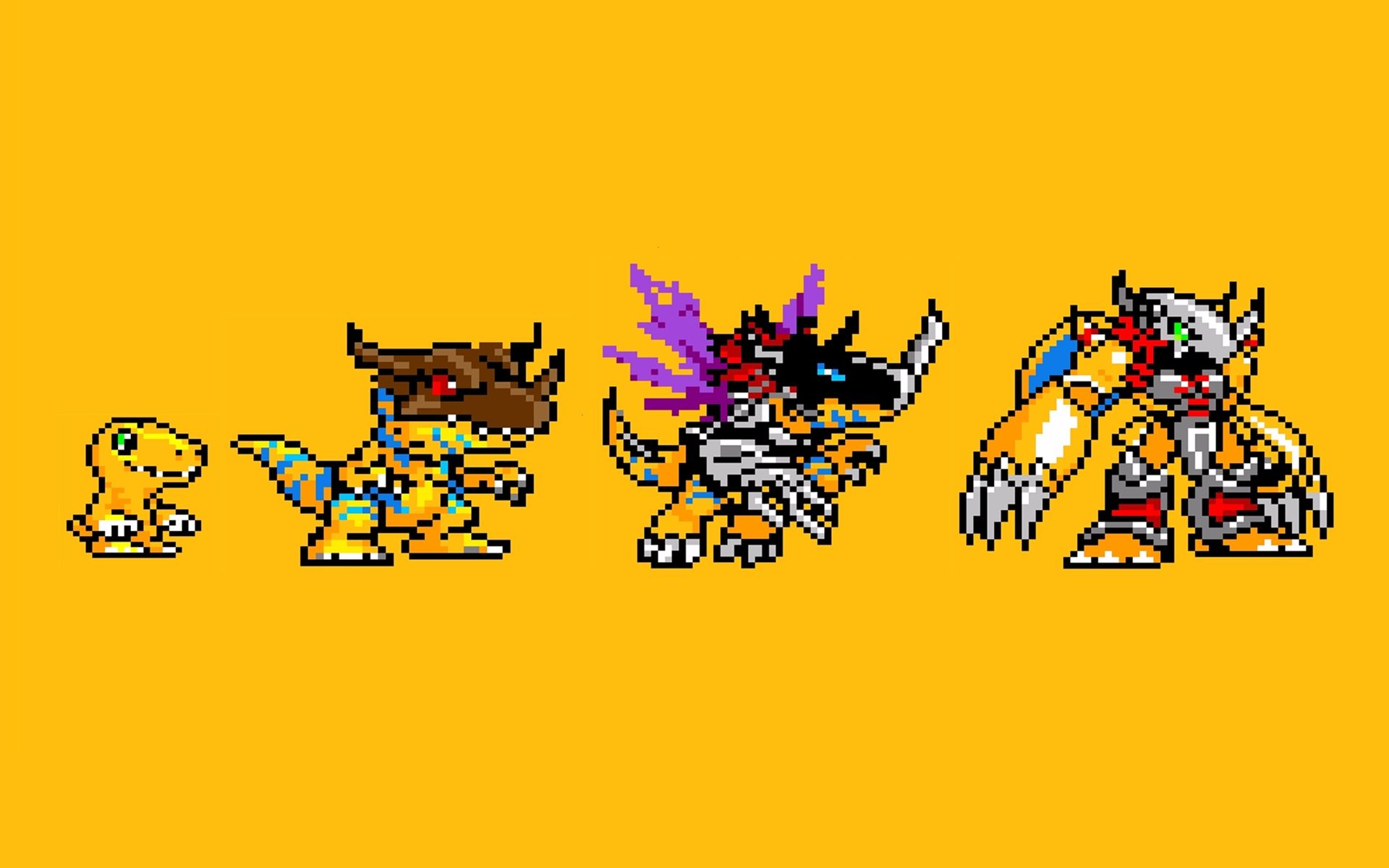 8bit计划——数码宝贝亚古兽的像素进化全过程_哔哩哔哩_bilibili